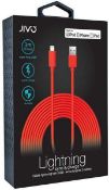RRP £160 Lot To Contain 10 Brand New Boxed Jivo 3M (10 Foot) Quick Charge Apple Lightning Sync And C