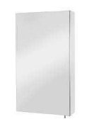 RRP £120 Boxed John Lewis Stainless Steel Single Cabinet With Soft Close Hinges And 2 Adjustable She