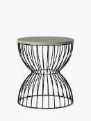 RRP £100 Boxed John Lewis Hour Glass Side Table Round