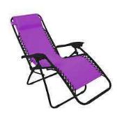 Combined RRP £140 Lot To Contain Two Bagged Innovators Valencia Loungers In Red