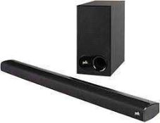 RRP £250 Boxed Polk Audio Signa S2 Soundbar And Wireless Subwoofer System