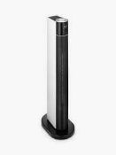 RRP £110 Boxed John Lewis Tall Tower Fan Heater In Black/White