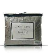 Combined RRP £150 Lot To Contain 2 Bagged Alison At Home Everyday 260X250Cm Bedspreads In Grey And B