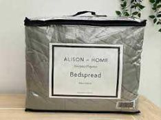 Combined RRP £160 Lot To Contain 2 Bagged Alison At Home Everyday Elegance Bedspread 260Cmx250Cm