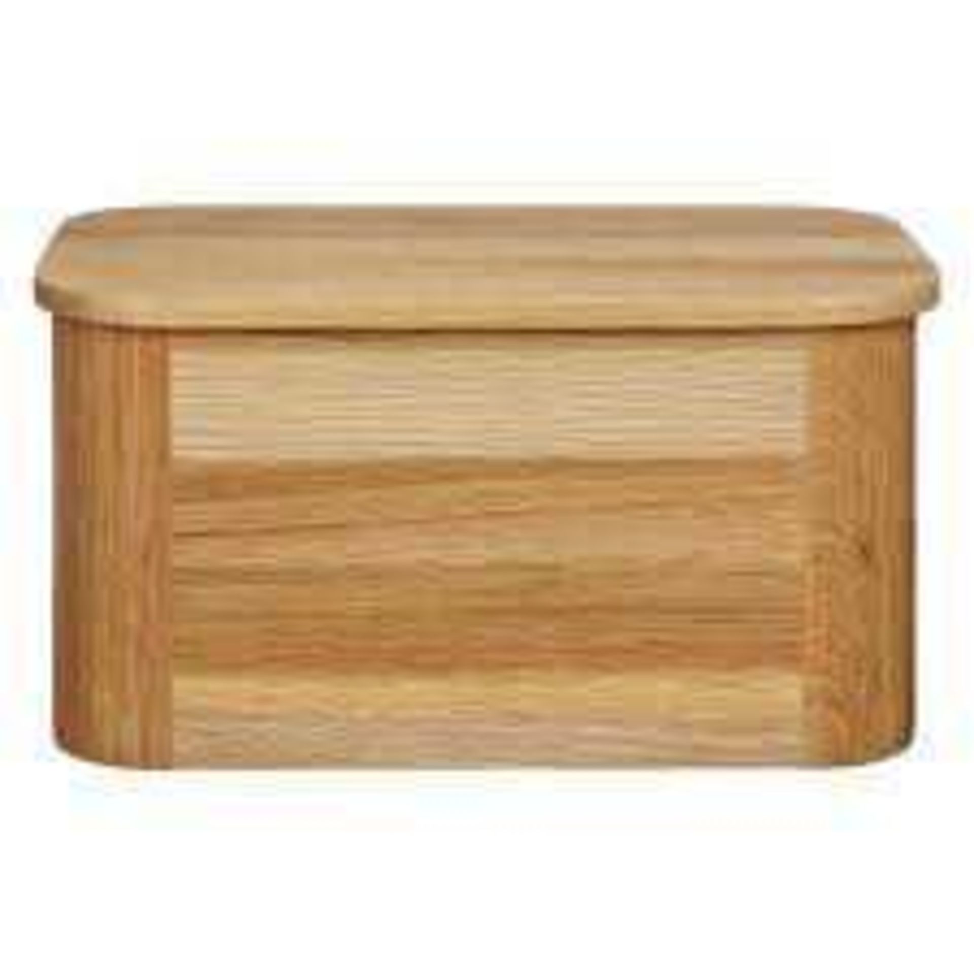 Combined RRP £150 Lot To Contain Unboxed Oak Bread Bin And Bagged Two Copper Handle Feature Pans. - Image 2 of 2