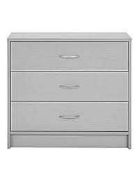RRP £200 Boxed Grey Designer Chest Of Drawers
