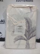 Combined RRP £120 Lot To Contain 2 Bagged Minna Off White Parm Tree King Duvet Sets