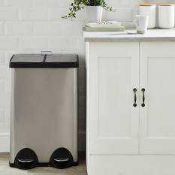 Combined RRP £150 Lot To Contain 2 John Lewis Assorted 2 Section Pedal Bins