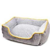 RRP £100 Unbagged Large Cozee Paws Blue/Grey Dog Bed