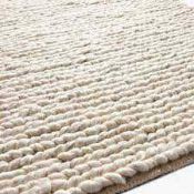 RRP £270 John Lewis Radley Cream Floor Rug 120Cmx180Cm