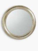 RRP £175 Boxed John Lewis Beaded Edge Round Mirror