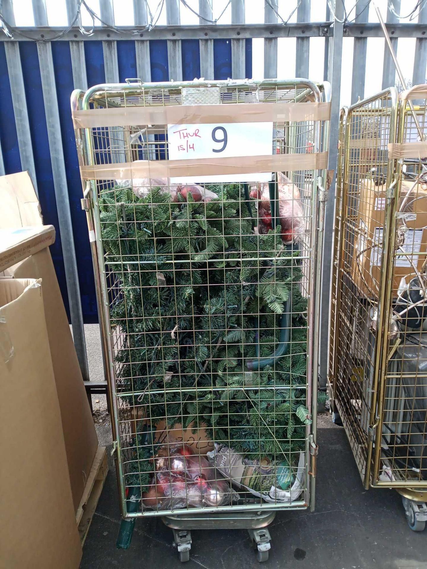 Combined RRP £400 Cage To Contain Christmas Tree And Christmas Decorations