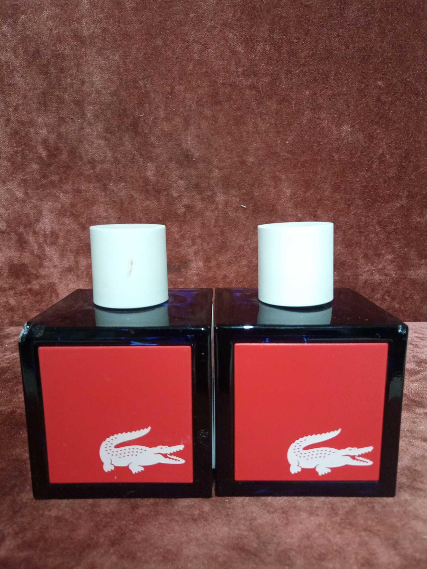 RRP £160 Lot To Contain 2 Unboxed 100Ml Tester Bottles Of Lacoste Live Eau De Toilette Spray Ex-Disp