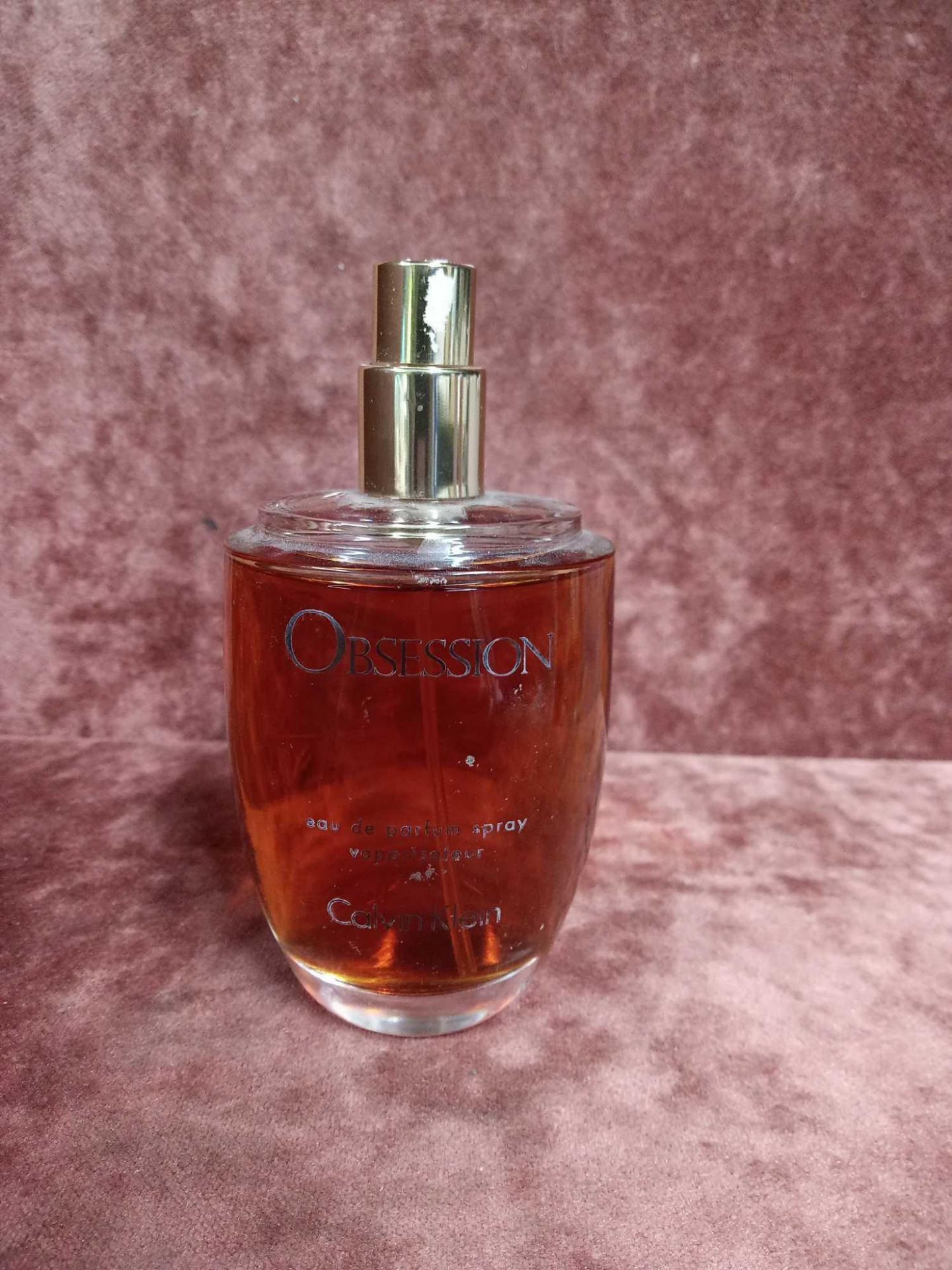 RRP £70 Unboxed 100 Ml Tester Bottle Of Calvin Klein Obsession Eau De Parfum Spray Ex-Display