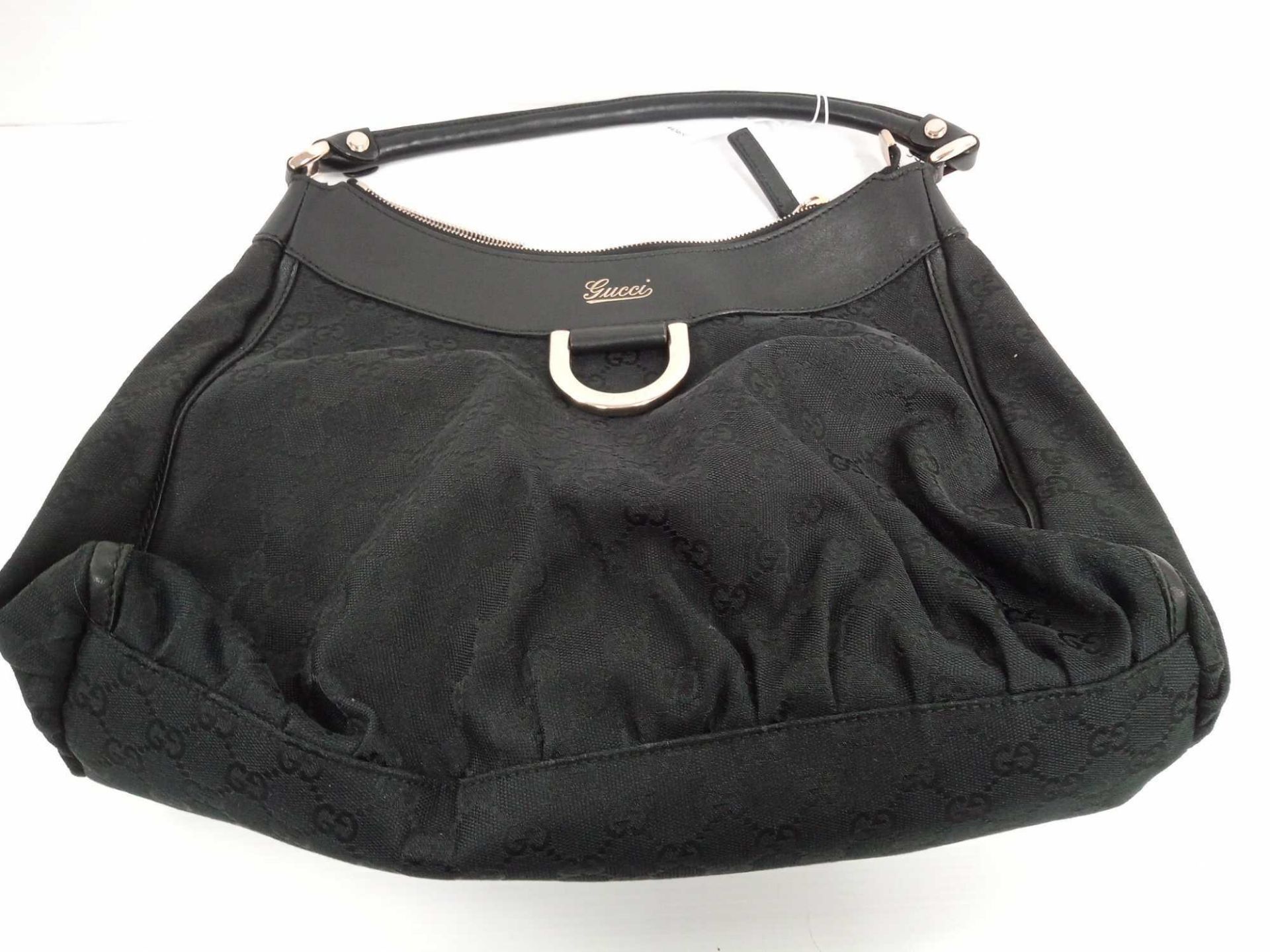 RRP 1250 Gucci D Ring Hobo Shoulder Bag In Black (Aao4650) Grade A (Appraisals Available Upon