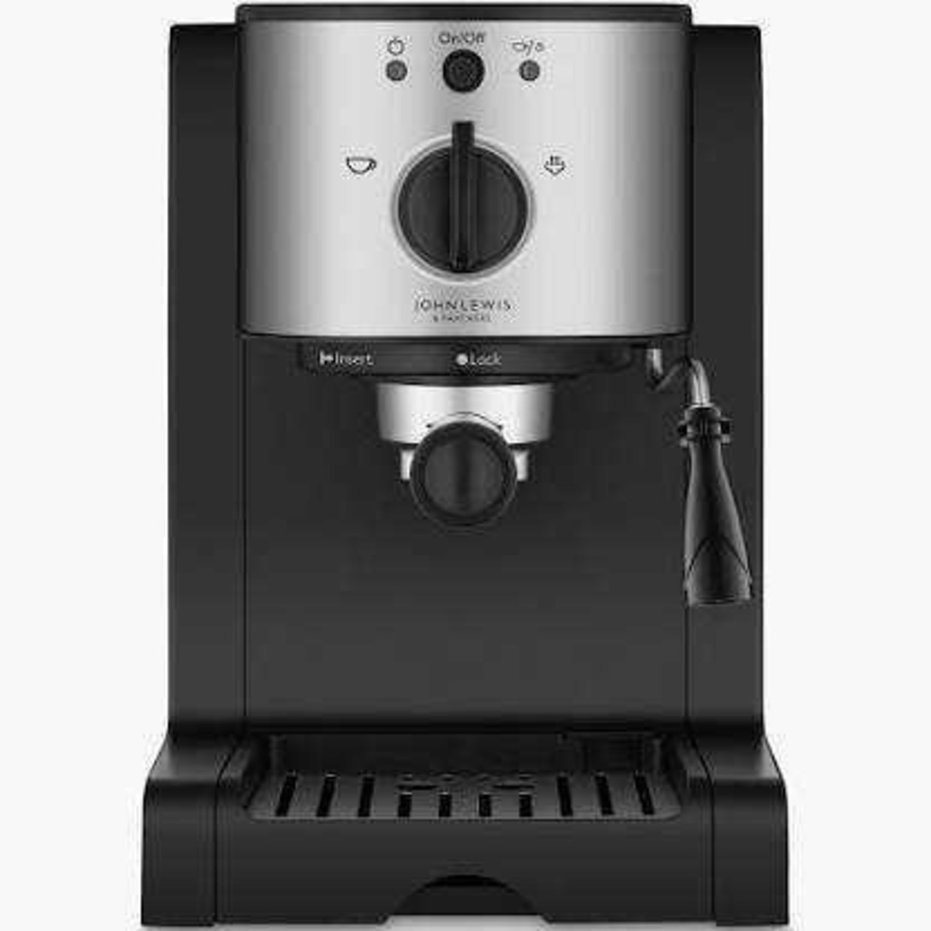 Combined RRP £140 Lot To Contain Two Boxed John Lewis Pump Espresso Coffee Machines In Stainless Ste