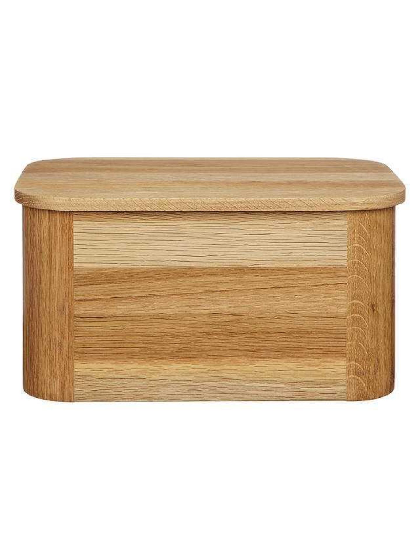 Combined RRP £195 Lot To Contain Three Unboxed John Lewis Modern Oak Style Bread Bins