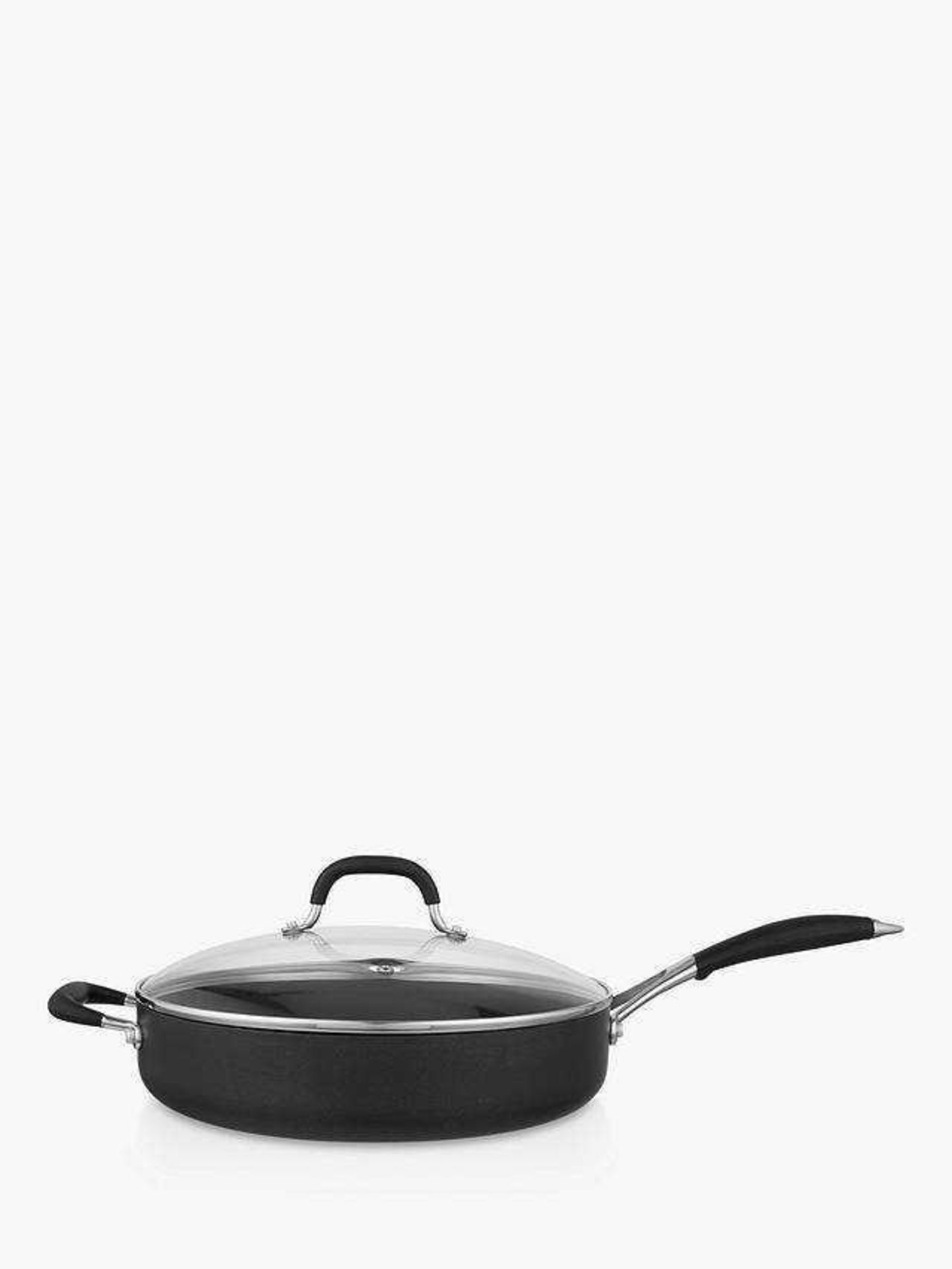 Combined RRP £130 Lot To Contain 24Cm Fry Pan And Two Non Stick Aluminium 30Cm Saute Pan With Lids