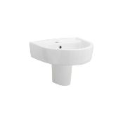 RRP £100 Boxed Envy 600Mm Basin / 420Mm Basin White