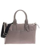 RRP £300 Bagged John Lewis Jem And Bea Jemima Tumbled Leather Bag In Grey