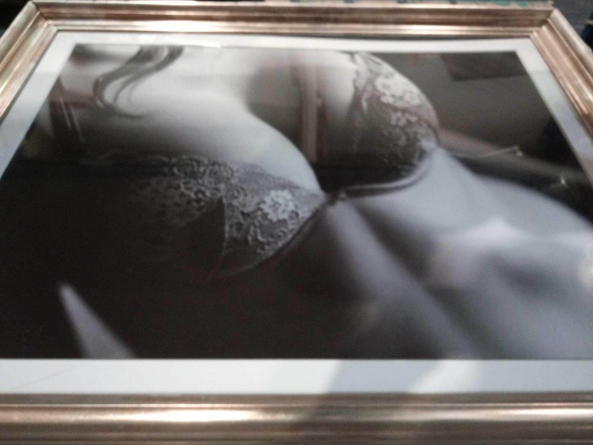 RRP £200 Unboxed Victoria Secret Lingerie Photoshoot Framed Wall Print
