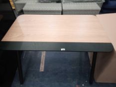 RRP £299 Made.Com Blaise Desk Oak And Black
