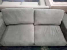RRP £1599 Swoon Denver Smart Wool Three-Seater Sofa Sofa In Pepper Dark