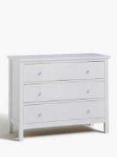 RRP £900 Boxed Wilton 3-Drawer Chest Grey