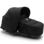 RRP £180 Boxed Bugaboo Bee6 Carrycot In Black