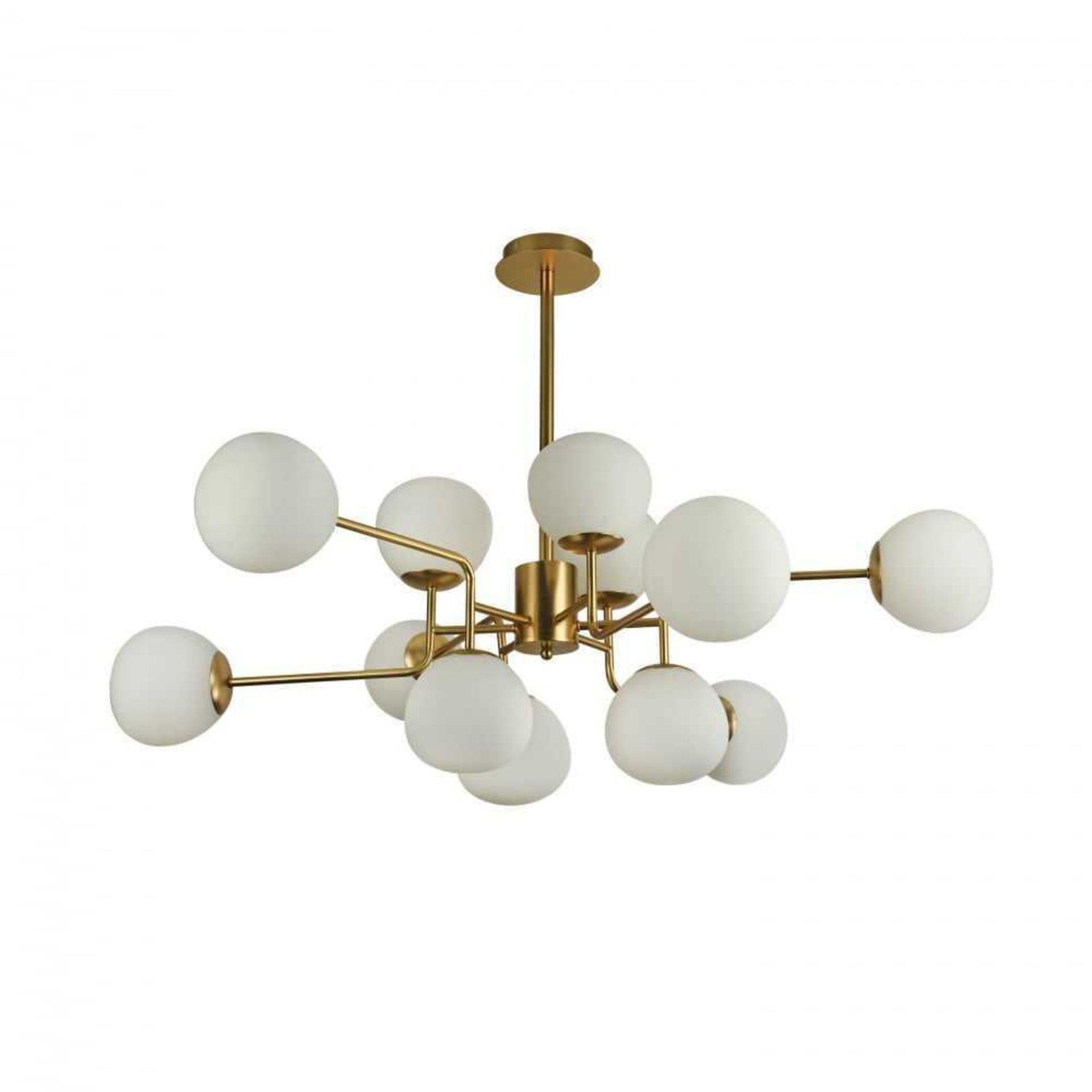 RRP £300 Boxed Maytoni Modern Erich Ceiling Light In Cream Gold