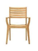 RRP £145 Boxed Set Of 2 Bora Stacking Arm Chairs