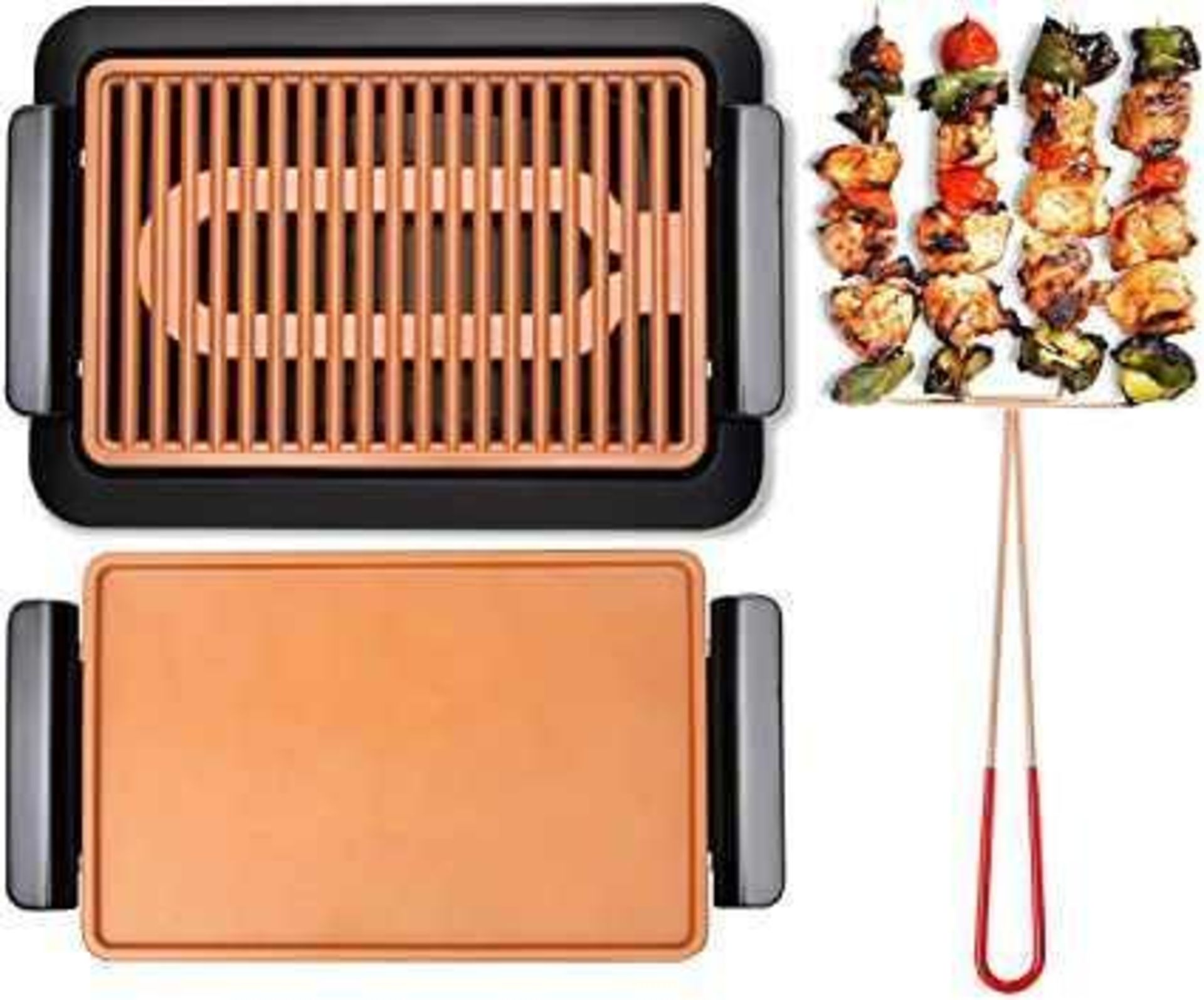 RRP £50 Each Bagged Electric Smoke-Less Grill By Gotham Steel.