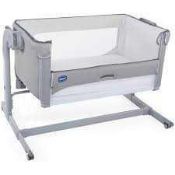 RRP £200 Boxed John Lewis Chicco Baby Hug 4 In 1 Air Crib In Titanium