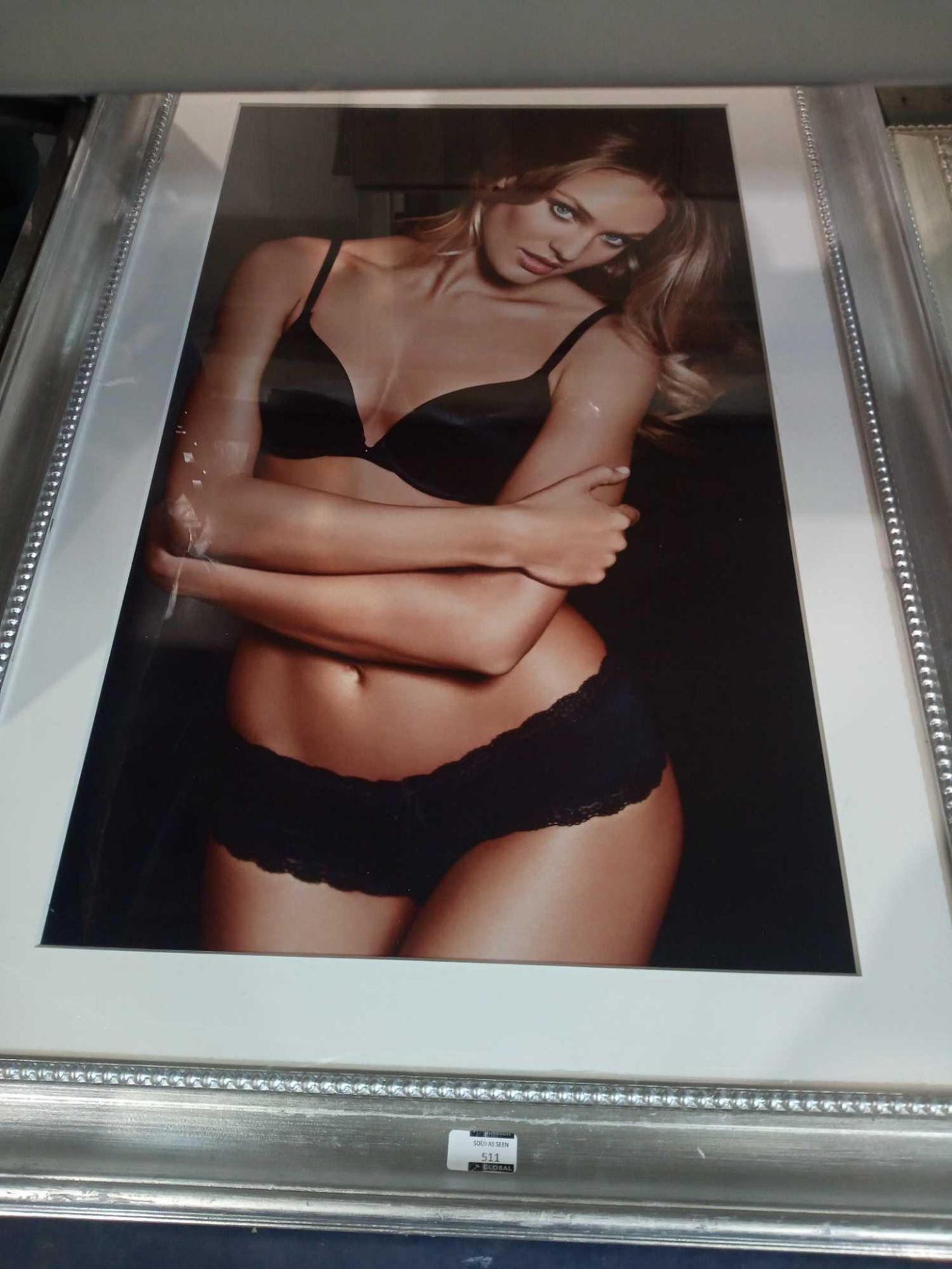 RRP £230 Victoria Secret Full Body Underwear Framed Wall Art