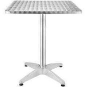 RRP £120 Boxed Modern Designer Outdoor Steel Bistro Table