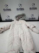 RRP £40 Each Lot To Include John Lewis Unisex Off White Snow Suits Age 6-8 Months