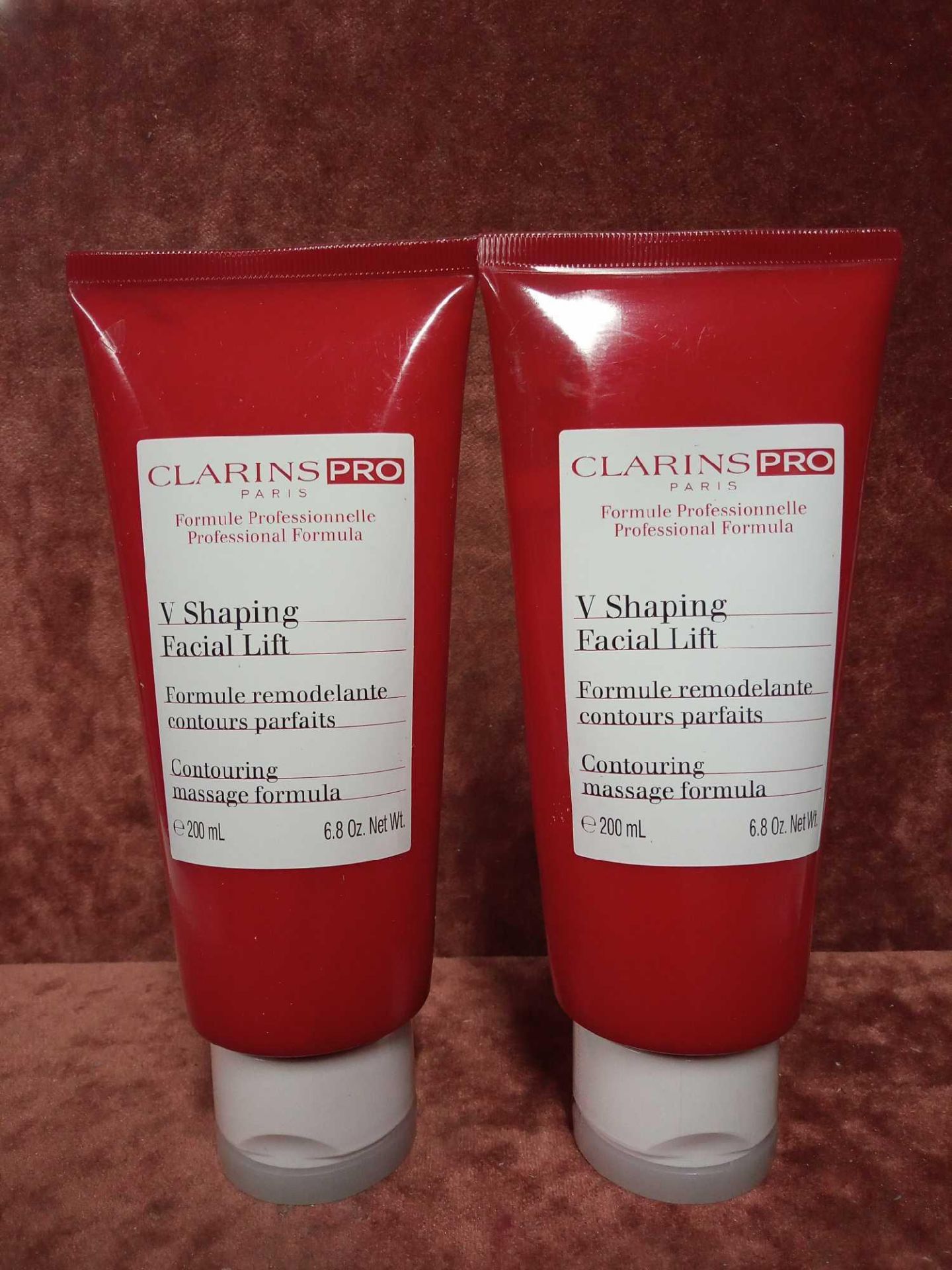 RRP £400 Gift Bag To Contain 2 Clarins Professional Formula V Shaping Facial Lift Contouring Massage