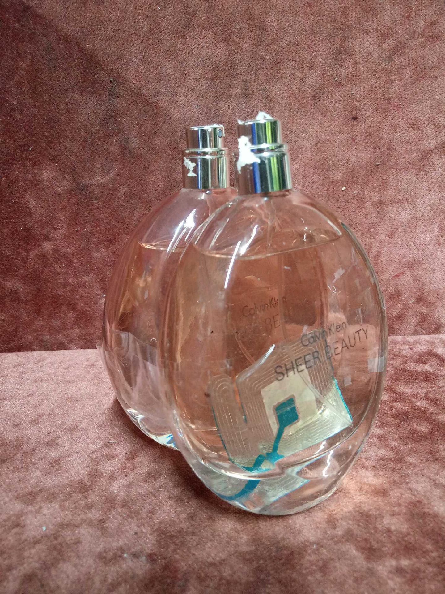 RRP £120 Lot To Contain 2 Unboxed 100 Ml Tester Bottles Of Calvin Klein Sheer Beauty Eau De Toilette - Image 2 of 2