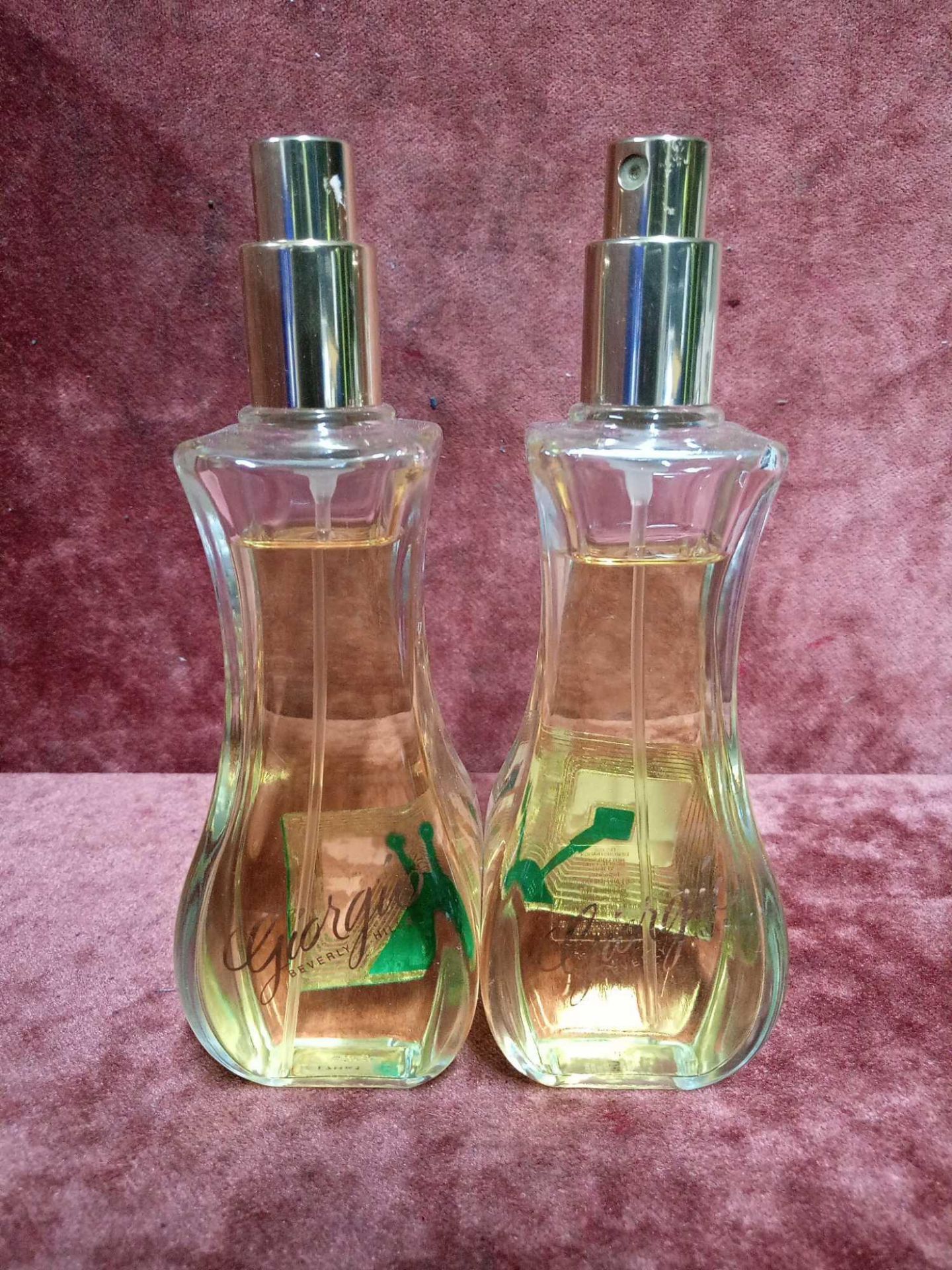 RRP £60 Lot To Contain 2 Unboxed 90Ml Testers Bottle Of Giorgio Beverly Hills Eau De Toilette Spray