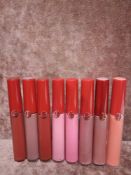 RRP £240 Gift Bag To Contain 8 Tester Of Giorgio Armani Lipstick Maestro In Assorted Colours Ex-Disp