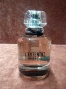 RRP £85 Unboxed 80Ml Tester Bottle Of Givenchy L'Interdit Eau De Parfum Spray Ex-Display