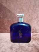 RRP £70 Unboxed 125 Ml Tester Bottle Of Ralph Lauren Polo Blue Eau De Toilette Spray Ex-Display