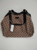 RRP £1600 Gucci Shoulder Tote Biege/Brown Shoulder Bag (Aao4161) Grade A (Appraisals Available