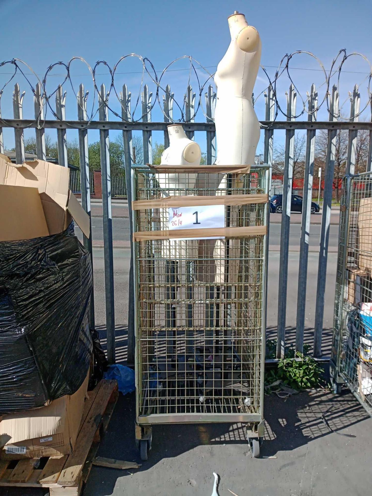 Combined RRP £400 Cage To Contain 3 Female Mannequins