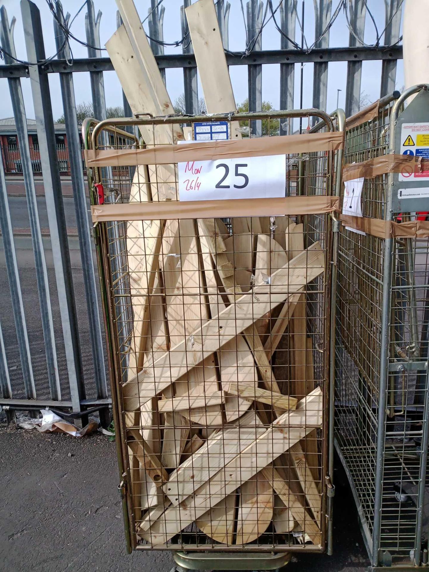 Combined RRP £300 Cage To Contain Treated Wood