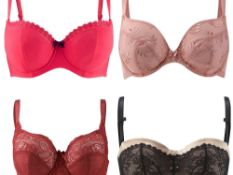 RRP £300 Lot To Contain 22 Assorted Bagged Bras In Various Sizes And Styles