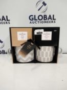 RRP £200 Lot To Contain 10 Boxed Brand New The Coffee Society Set Of Two Tea Cups And Caramel And R