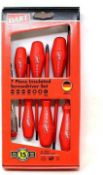 RRP £370 Lot To Contain 10 Brand New Boxed Dart 7 Piece Insulated Screwdriver Sets