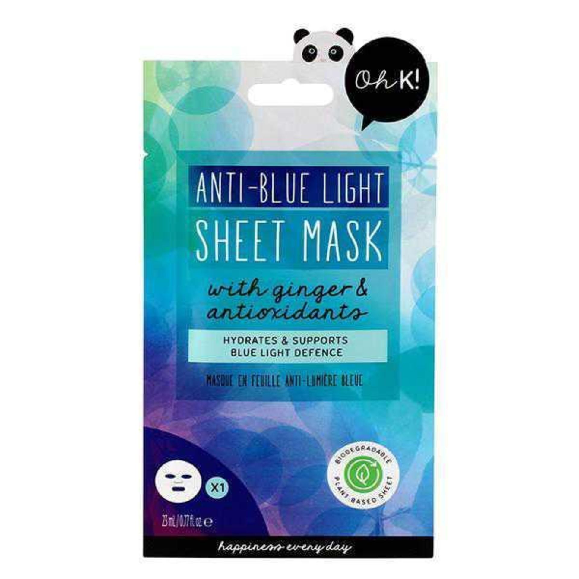 RRP £200 Gift Bag To Contain 50 Brand New Anti-Blue Light Sheet Face Masks With Ginger And Antioxid