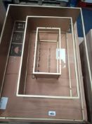 RRP £150 Boxed Swoon 3 Piece Gold Frames Steps